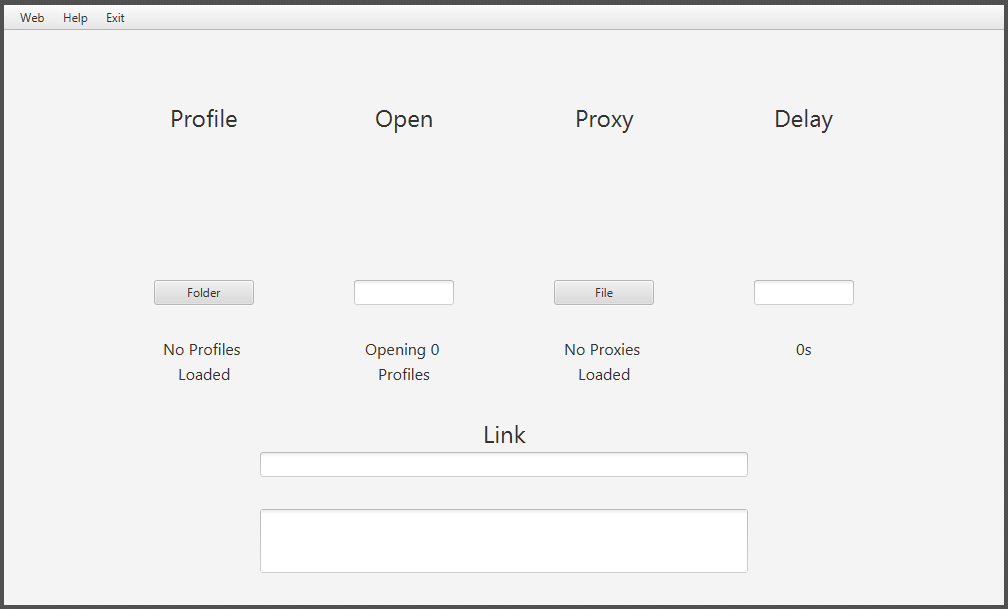 Browser Proxy Opener Input